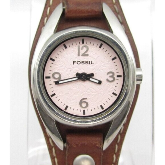 Women Fossil Quartz WR Analog 25mm Dial Causal Round Watch (G545) JR-9855 - Picture 1 of 10